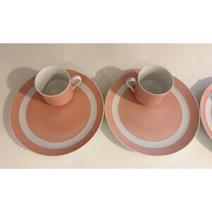 Vintage Fitz & Floyd Peach Cup and Plate Set
